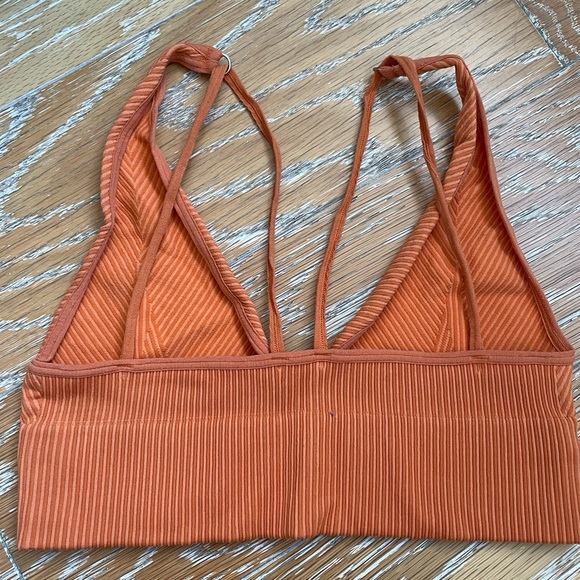 Orange Textured Bralette - Picture 2 of 3